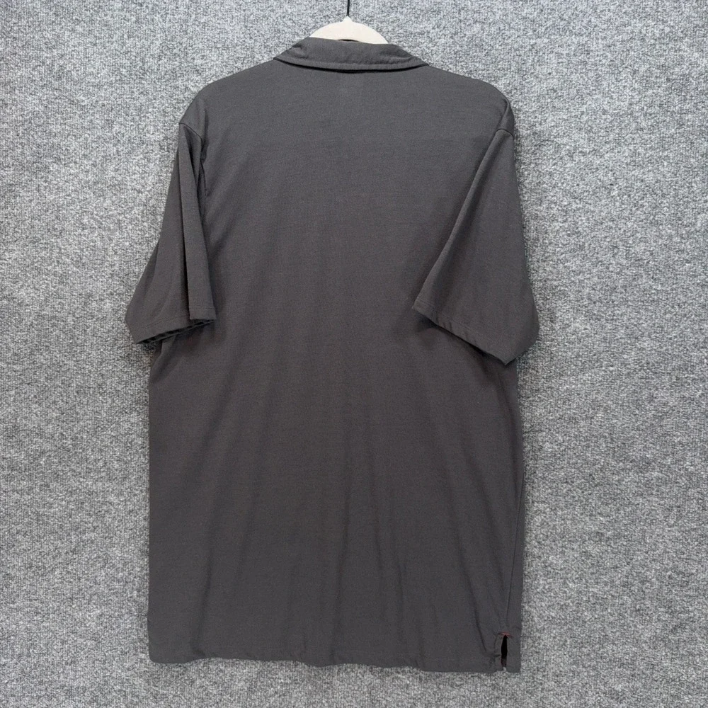 The North Face Polo Shirt Mens XL Gray VaporWick Performance Hiking Golf Casual